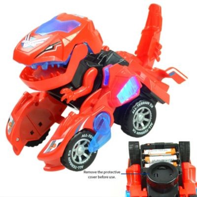 frler Dinosaurierauto Spielzeug Transform Cars Auto Dino Spielzeugautos fur Kinder Автомобиль-динозавр Игрушечные машинки-трансформеры Машинки-динозавры для детей