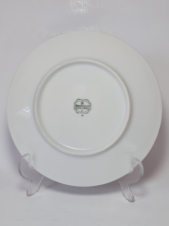 Тарелка декоративная винтажная Bareuther Bavaria с видами г. Кирдорф, Германия, 20 см, 1950-60гг.