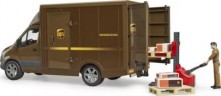 Bruder Mercedes Benz Sprinter UPS mit Fahrer und Zubehor ИБП Mercedes Benz Sprinter с драйвером и аксессуарами