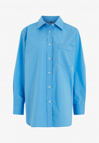 Tommy Hilfiger 1985 ORG CO POPLIN Button-down blouse hydrangea blue 1985 ORG CO POPLIN Блуза на пуговицах гортензия синяя