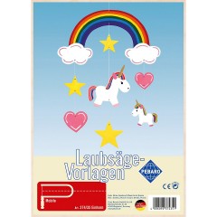 Pebaro Laubsagevorlage Mobile Einhorn Лепной шаблон мобильного единорога