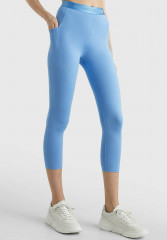 Tommy Hilfiger ESSENTIAL 3/4 LENGTH  Leggings Trousers hydrangea blue ESSENTIAL 3/4 LENGTH Леггинсы Брюки гортензия синяя