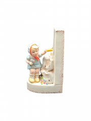 Статуэтка винтажная German Porcelain &quot;Девочка с букетиком цветов&quot;, фарфор, 13 см, Германия, 1960-70гг.