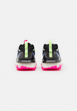 Nike Sportswear REACT VISION Sneaker low black/barely volt/royal pulse/beyond pink/pink blast/sail REACT VISION Низкие кроссовки женские черный / едва вольт / королевский пульс / за гранью розового / розовый взрыв / парус