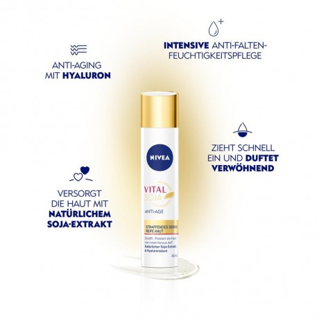 Nivea Vital Soja Anti-Age Straffendes Serum  Vital Soya Антивозрастная укрепляющая сыворотка 40мл