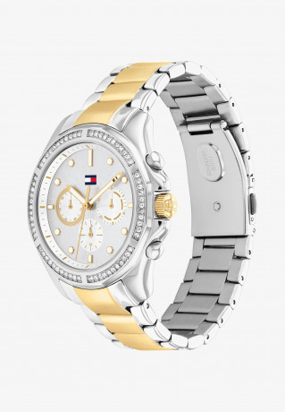 Tommy Hilfiger SPORT Chronograph watch silber/silber/gold/silberweiss/zweifarbig СПОРТ часы с хронографом серебристый/серебристый/золотой/серебристо-белый/двухцветный