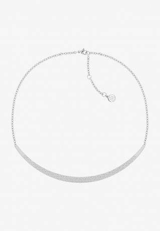 Tommy Hilfiger RECTANGULAR BLOCK FAMILY Necklace argent RECTANGULAR BLOCK FAMILY Ожерелье серебристый