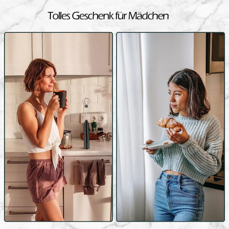 zggzerg zggzerg Akku-Stabmixer zggzerg Milchaufschaumer Elektrisch Stab  Беспроводной ручной блендер zggzerg Электрический вспениватель молока zggzerg