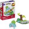 Mattel MEGA Pokemon Bisasams Waldabenteuer mit 82 Teilen zum Verbinden mit anderen Welten Лесное приключение MEGA Pokemon Bulbasaur с 82 частями для подключения к другим мирам