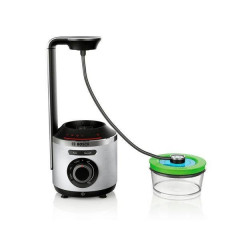 BOSCH BOSCH Standmixer VitaPower Serie 8 MMBV622M, 1000 W, Vakuum-Mixer, inkl. Vakuum-Frischhaltedose und Rezeptbuch  Настольный миксер BOSCH VitaPower Series 8 MMBV622M, 1000 Вт, вакуумный миксер, включая вакуумный контейнер для хранения продуктов и книг