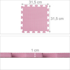 relaxdays 36-teilige Puzzlematte mit Rand Коврик-пазл из 36 деталей с бордюром