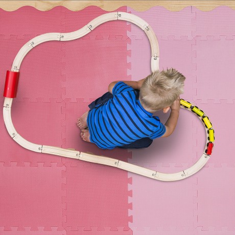 relaxdays 36-teilige Puzzlematte mit Rand Коврик-пазл из 36 деталей с бордюром