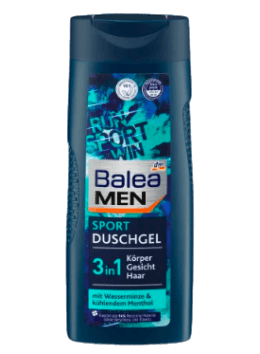 Balea MEN Duschgel Sport Гель для душа для мужчин 3в1: тело, лицо и волосы 300мл