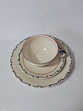 Mitterteich Bavaria Набор для чая/кофе с фактурным узором, Германия, 1960-70гг.