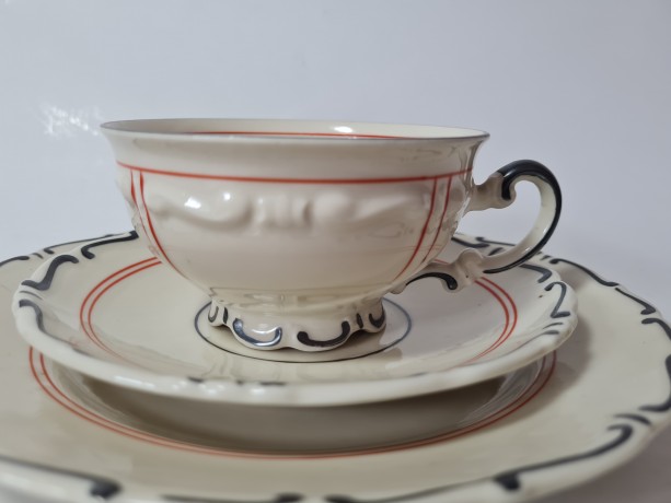 Mitterteich Bavaria Набор для чая/кофе с фактурным узором, Германия, 1960-70гг.