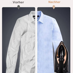 Mutoy Mutoy Dampfbugeleisen Bugeleisen,Dampfbugeleisen 70 g/min Dampf, 120g Extra-Dampfstoss, 2600,00 W, 300ml Wassertank,Keramik-Bugelsohle, Selbstreinigungs, Antikalk Schwarz-Gold Паровой утюг Mutoy, паровой утюг, пар 70 г/мин, дополнительный паровой уд