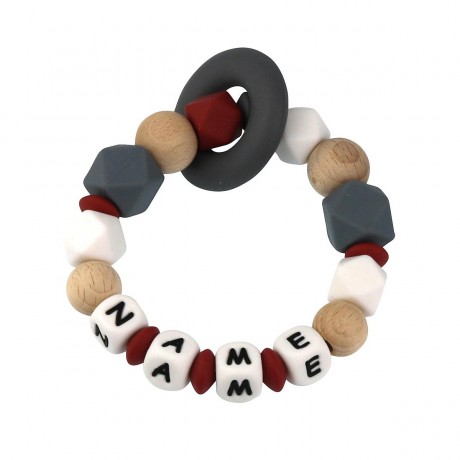 elefantasie Greifling Hexagon personalisiert mit Namen Игрушка-клатч шестигранник персонализированный с именем