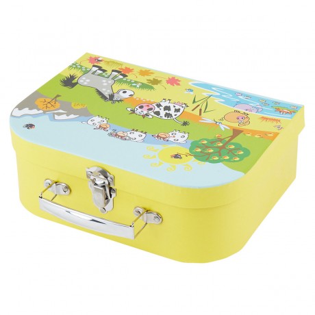 bieco Spielkoffer Kinder Mini Reisekoffer Spielzeug Kofferchen Gutscheinverpackung Spielkoffer Игровой футляр