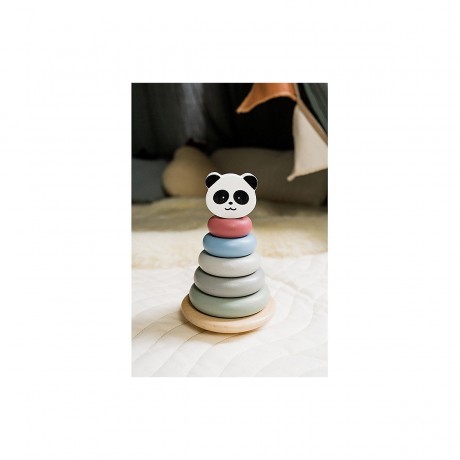 KINDSGUT Stapelturm Panda Stapelspielzeug Игрушка для укладки панды