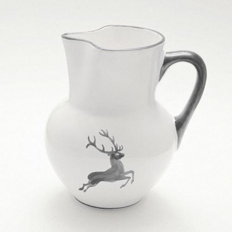 Gmundner Keramik Gmundner Keramik Grauer Hirsch Wiener Krug Form 1,5 L / 20 cm Gmundner Ceramics Grey Deer Venese Jug Shape 1,5 л / 20 см