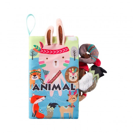 Vetaka Babybuch mit Tierschwanz fur Kinder Детская книга с хвостом животного для детей