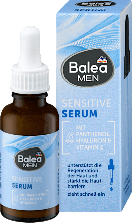 Balea MEN Serum Sensitive, 30 ml, Сыворотка Sensitive для чувствительной кожи с увлажнением до 24 часов, 30 мл
