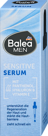 Balea MEN Serum Sensitive, 30 ml, Сыворотка Sensitive для чувствительной кожи с увлажнением до 24 часов, 30 мл
