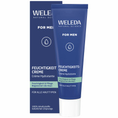 WELEDA FOR MEN Feuchtigkeitscreme, 30 ml, Мужской лёгкий увлажняющий крем для лица с органическими маслами жожоба и кунжута, 30 мл
