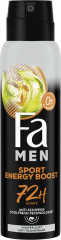 Fa Men Sport Energy Boost Anti-Transpirant 150 ml, Мужской дезодорант-антиперспирант FA Sport Energy Boost с ароматом имбиря и лимона, 150 мл