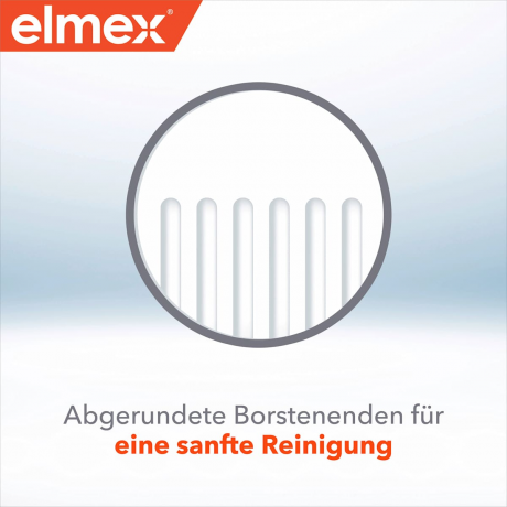 elmex Zahnbuerste Kinder Junior, 6-12 Jahren (Doppelpack), 2 St, Детские мягкие зубные щётки Junior с X-щетиной, 6–12 лет, 2 шт.