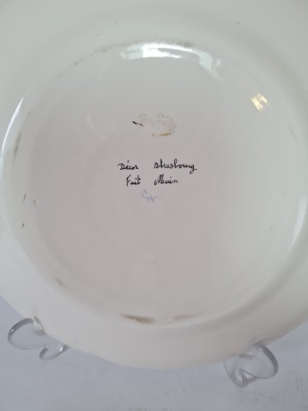 Fait Main Коллекционная фарфоровая тарелка "Петух", 26см, Германия 1960г.