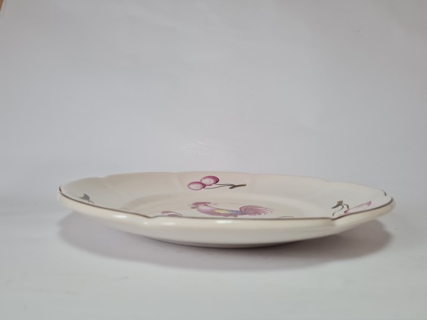 Fait Main Коллекционная фарфоровая тарелка "Петух", 26см, Германия 1960г.