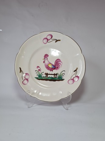 Fait Main Коллекционная фарфоровая тарелка "Петух", 26см, Германия 1960г.