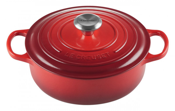 Le Creuset LE CREUSET Gourmet Br\u00e4ter Kirschrot SIGNATURE rot LE CREUSET Gourmet Br&gt;4ter Cherry Red SIGNATURE