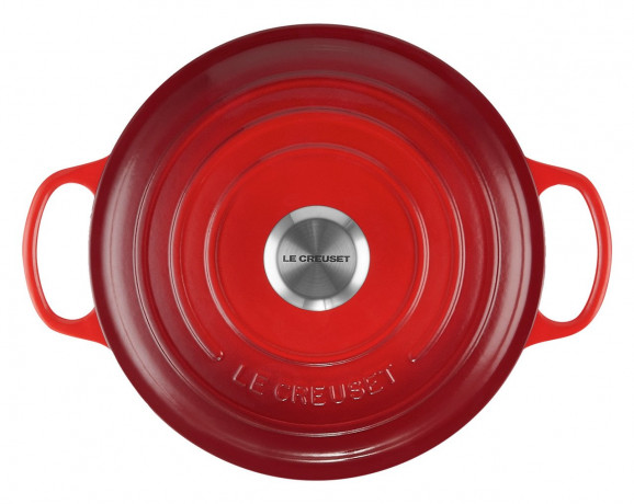 Le Creuset LE CREUSET Gourmet Br\u00e4ter Kirschrot SIGNATURE rot LE CREUSET Gourmet Br&gt;4ter Cherry Red SIGNATURE