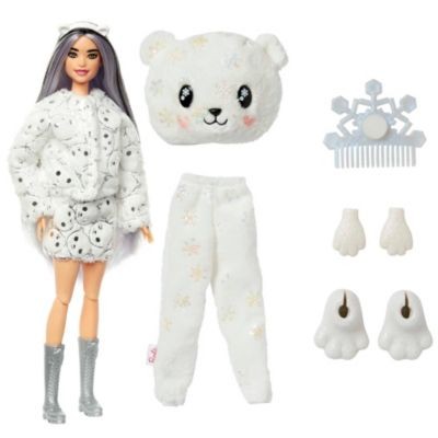 Mattel Barbie Cutie Reveal Winter Sparkle Series Барби-милашка представляет серию «Зимние блестки»