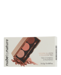 Nude by Nature Eyeshadow Trio Lidschatten Lidschatten, 03 rose 1 шт.