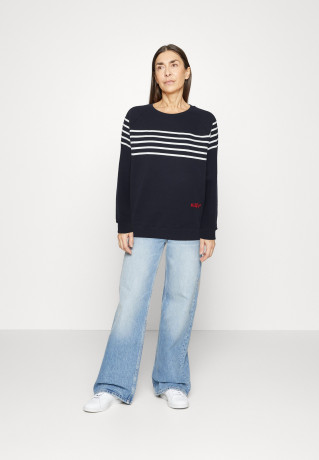 Tommy Hilfiger RAG STRIPE Sweatshirt desert sky/white RAG STRIPE Толстовка небо пустыни/белый