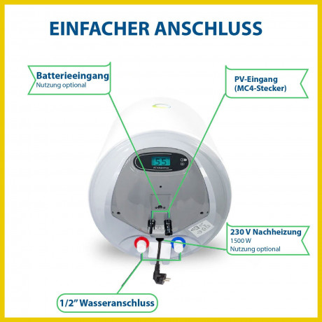 Stegpearl Stegpearl Wasserkocher Fothermo 30 L Photovoltaik Hybrid Wasser Boiler – Warmwasserspeicher Stegpearl Kettle Fothermo 30 л Фотоэлектрический гибридный водогрейный котел резервуар для горячей воды