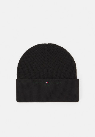 Tommy Hilfiger HORIZON BEANIE UNISEX Beanie black HORIZON ШАПКА УНИСЕКС Шапочка черный