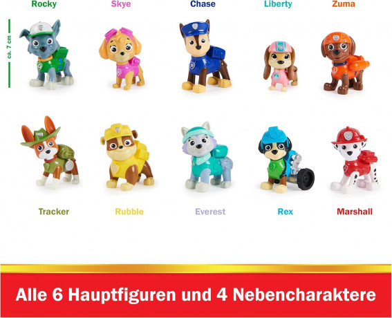 PAW PATROL Action Pack Pups Gift Set with 10 Collectable Подарочный набор с 10 коллекционными фигурками собак