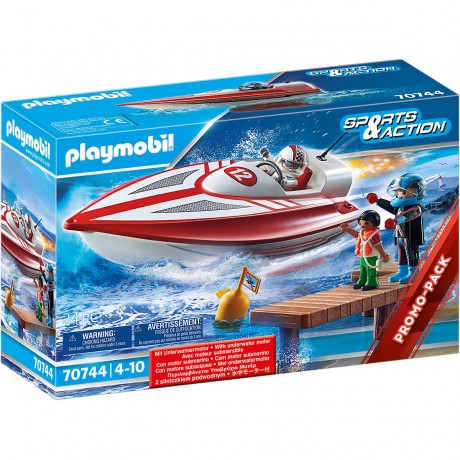 PLAYMOBIL PLAYMOBIL 70744 Speedboot mit Unterwassermotor Скоростной катер PLAYMOBIL 70744 с подводным мотором