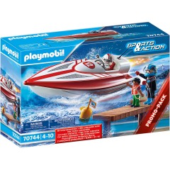 PLAYMOBIL PLAYMOBIL 70744 Speedboot mit Unterwassermotor Скоростной катер PLAYMOBIL 70744 с подводным мотором