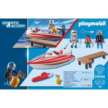 PLAYMOBIL PLAYMOBIL 70744 Speedboot mit Unterwassermotor Скоростной катер PLAYMOBIL 70744 с подводным мотором