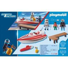 PLAYMOBIL PLAYMOBIL 70744 Speedboot mit Unterwassermotor Скоростной катер PLAYMOBIL 70744 с подводным мотором