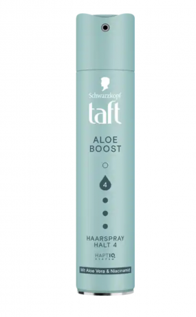 Taft Haarspray Aloe Boost Лак для волос с комплексом алоэ вера и ниацинамидом 250мл