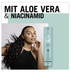 Taft Haarspray Aloe Boost Лак для волос с комплексом алоэ вера и ниацинамидом 250мл