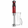 Arendo Arendo Stabmixer, 1000 W, Edelstahl Purierstab in rot, Handmixer mit Becher, stufenlose Regelung  Ручной блендер Arendo, 1000 Вт, очищающий стержень из нержавеющей стали красного цвета, ручной миксер с чашкой, бесступенчатое управление