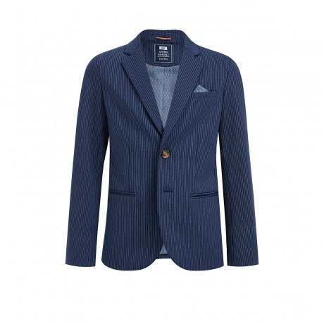 WE Fashion Jongens slim fit blazer met streepdessin Blazer fur Jungen Jongens приталенный блейзер в полоску Блейзер для мальчиков