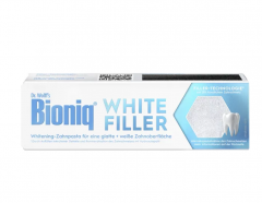 Bioniq White Filler Zahnpasta 75ml, Отбеливающая зубная паста без фтора с гидроксиапатитом, эффект гладкой и белой эмали, 75 мл